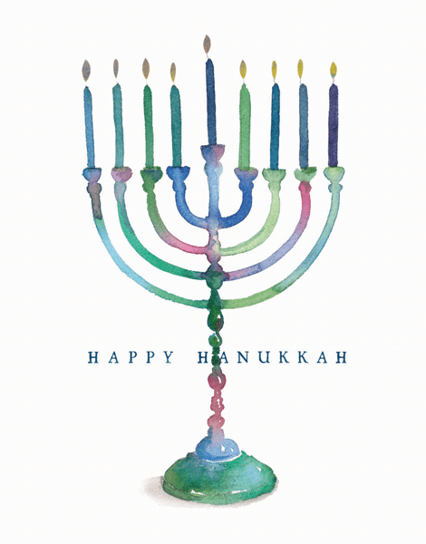 Painted Menorah