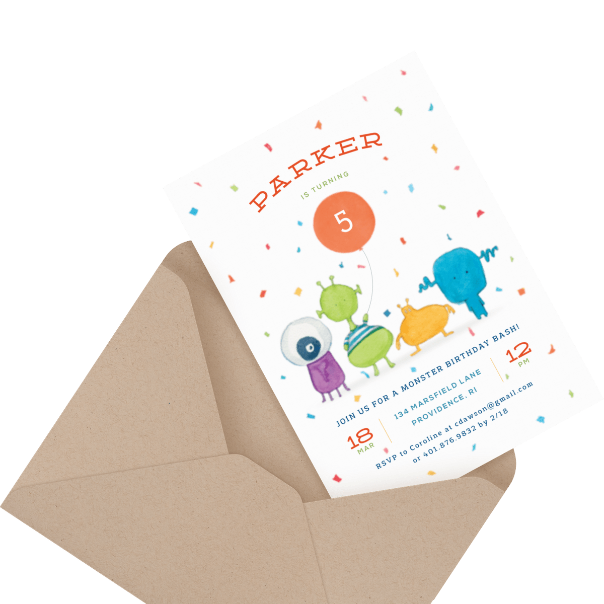 children's train birthday party invite