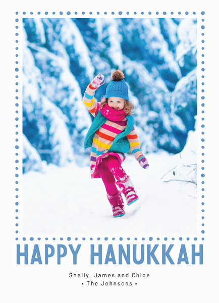 Blue Dot Hanukkah Frame