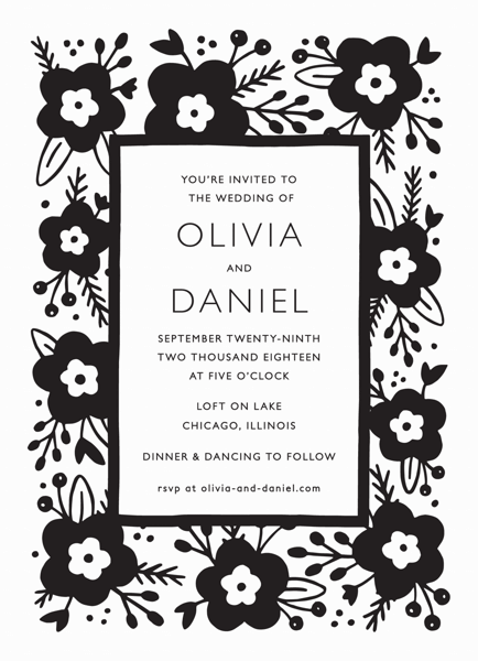 Lovely Floral Invitation