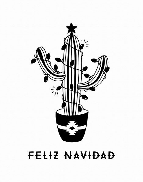 Feliz Navidad Cactus