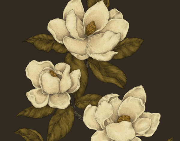 Rustic Sepia Magnolias Stationery