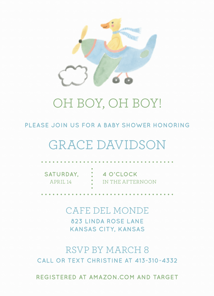 Baby Shower Duck Boy