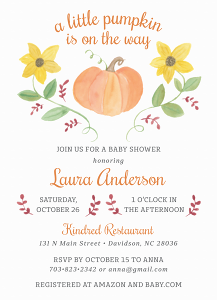 Pumpkin Baby Shower