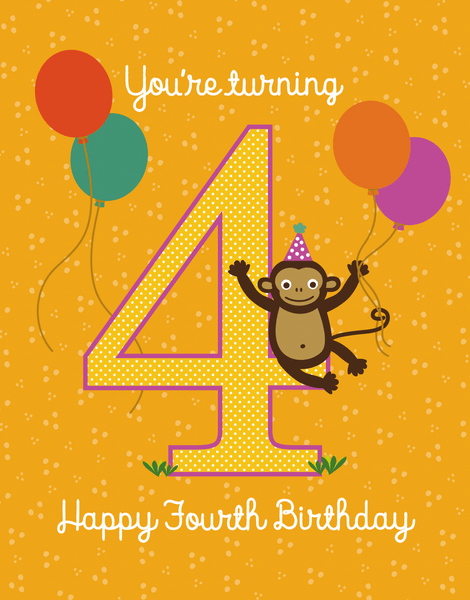 Turning Four Monkey