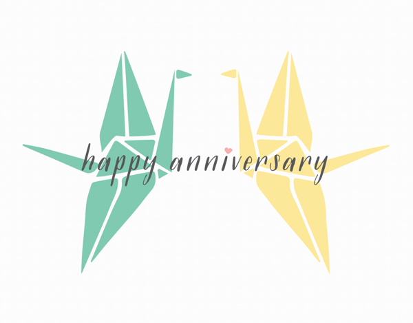 Anniversary Cranes