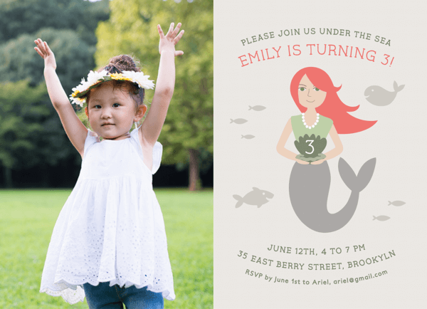 Mermaid Birthday Card