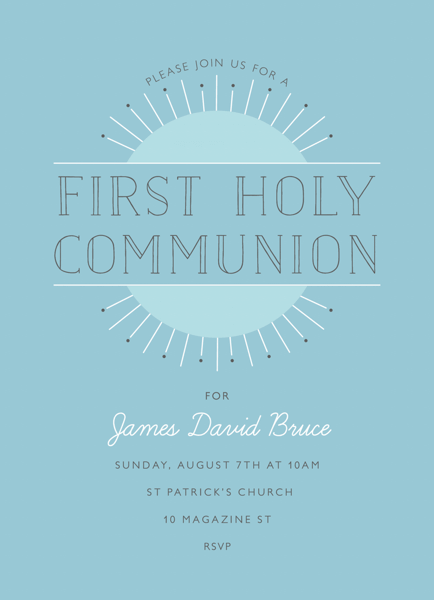 Art Deco Sunrise Communion