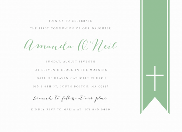 Classic Communion Invite