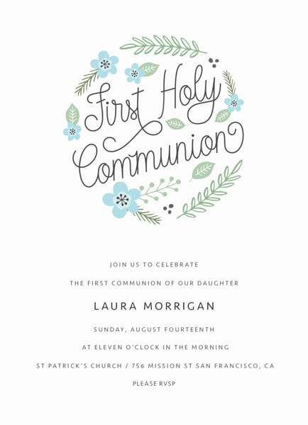 Floral Circle Communion