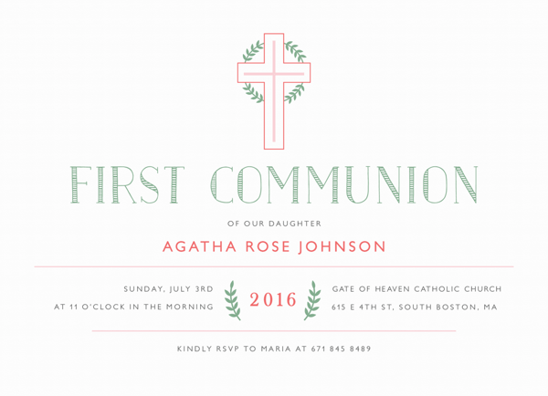 First Communion Cross