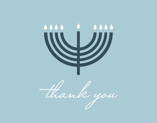 Thank You Menorah