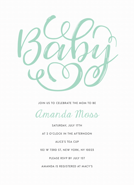 Swirls Baby Shower