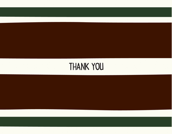 Masculine Classic Thank You Note