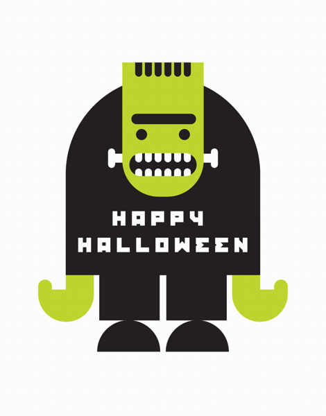 Frankenstein Halloween Card