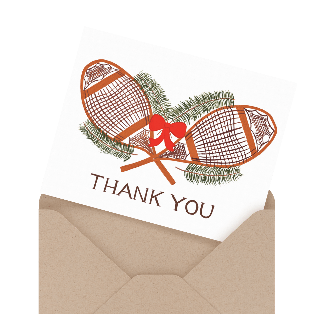 christmas lights holiday thank you card