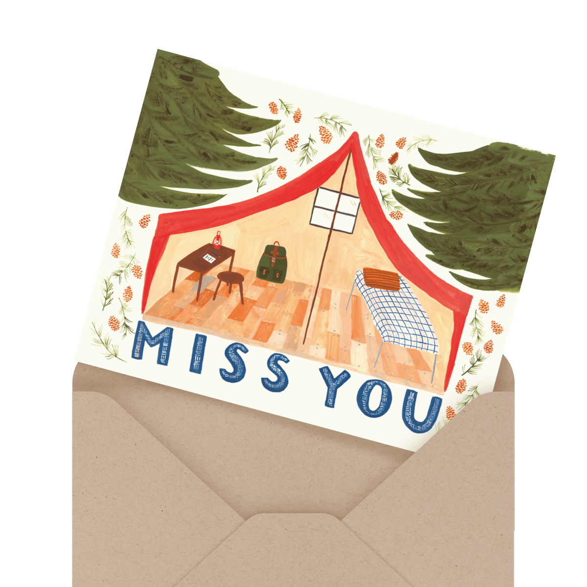 miss you card