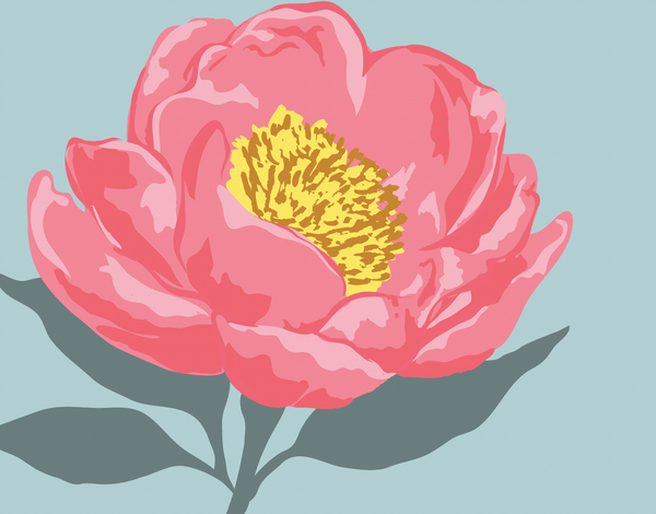 Pink Peony Stationery