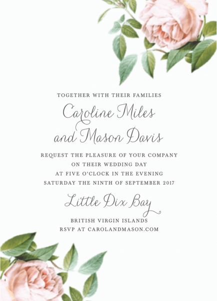 Vintage Botanical Invite