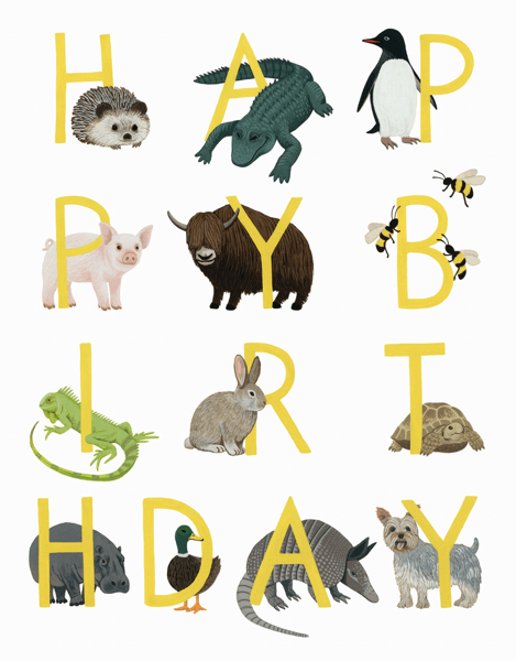 Birthday Menagerie 